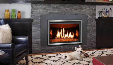 gas stove fireplace