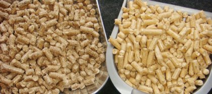 Comparison between hardwood and softwood pellets