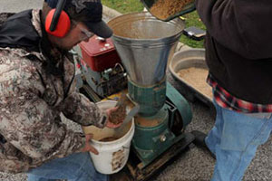 make wood pellets at home