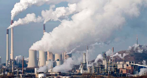 polluting gases emission