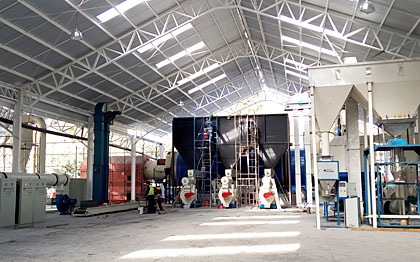 wood pellet factory