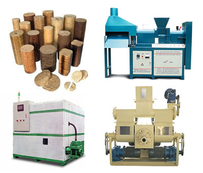 What are the types of wood briquette machine?