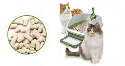 Make your own paper pellet and wood pellet cat litter