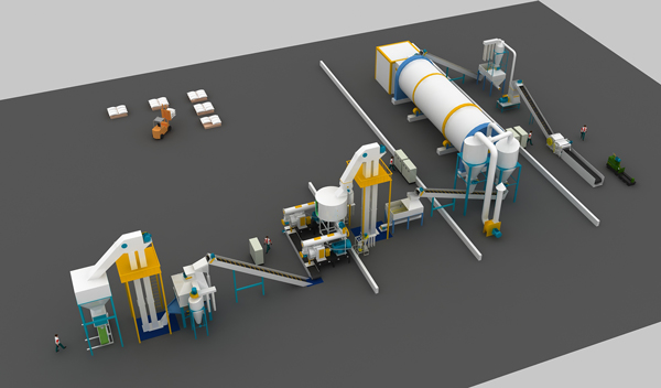 wood pellet factory layout